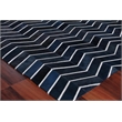 Natural Hide Hand-Tufted Leather Hide Blue/Multi 5'x8' Area Rug