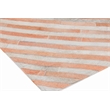 Natural Hide Hand-Tufted Leather Hide Terracota/Silver/Multi 5'x8' Area Rug