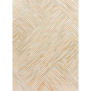 Natural Hide Hand-Tufted Leather Hide Terracota/Silver/Multi 5'x8' Area Rug