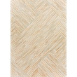 Natural Hide Hand-Tufted Leather Hide Terracota/Silver/Multi 5'x8' Area Rug