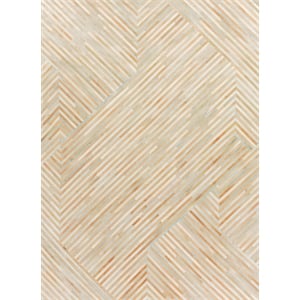 Natural Hide Hand-Tufted Leather Hide Terracota/Silver/Multi 8'x10' Area Rug