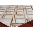 Natural Hide Hand-Tufted Leather Hide Beige 8'x10' Area Rug