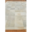 Natural Hide Hand-Tufted Leather Hide White 8'x11' Area Rug