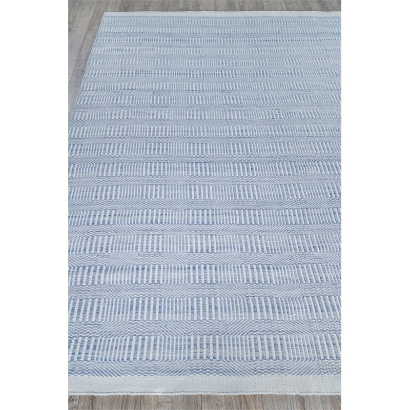 Naples Flatweave Pet Light Blue 12'x15' Area Rug