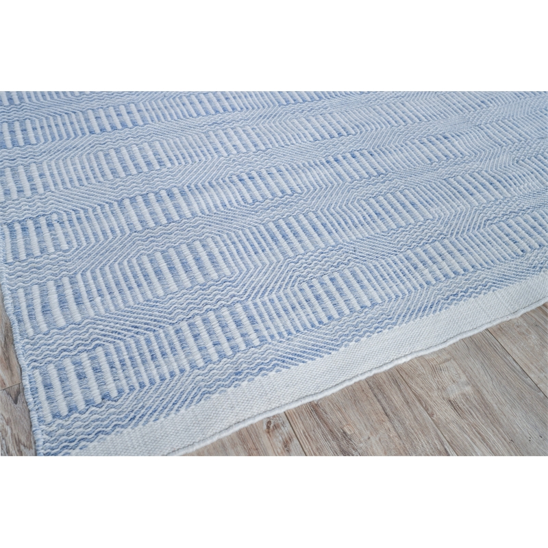 Naples Flatweave Pet Light Blue 9'x12' Area Rug