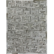 Natural Hide Hand-Tufted Leather Hide Gray 5'x8' Area Rug