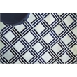 Natural Hide Hand-Tufted Leather Hide Navy/Multi 5'x8' Area Rug