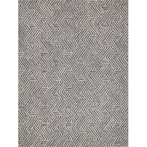 Naturals Hand-Tufted New Zealand Wool Gray/Ivory 5'x8' Area Rug