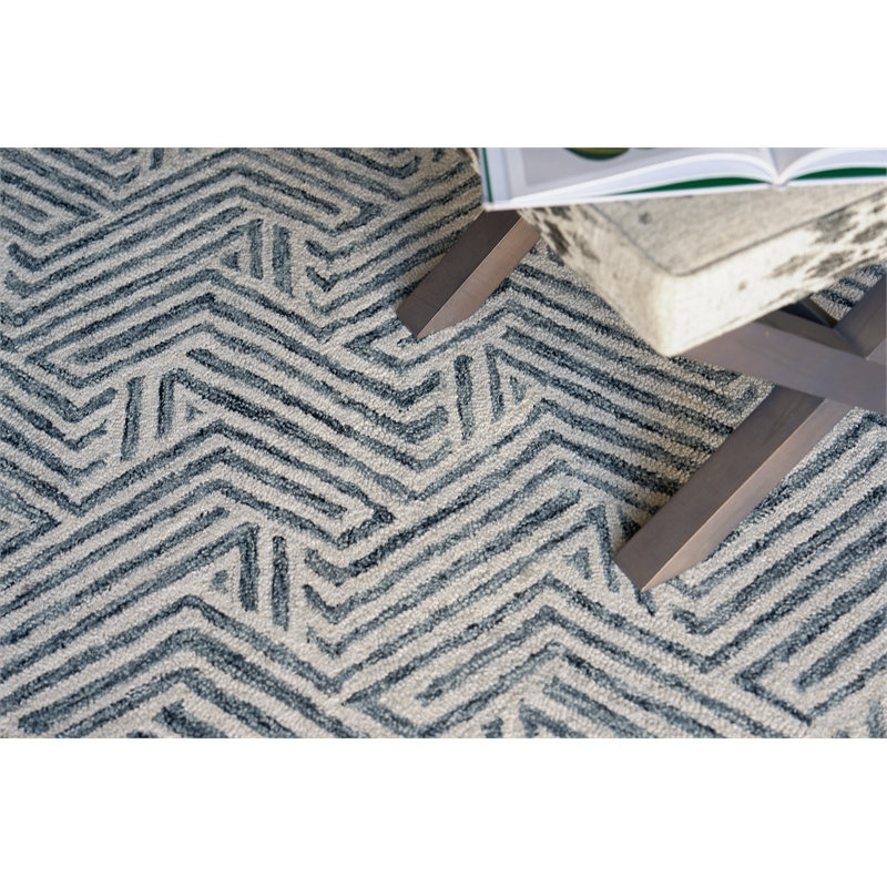 Naturals Hand-Tufted New Zealand Wool Charcoal 12'x15' Area Rug