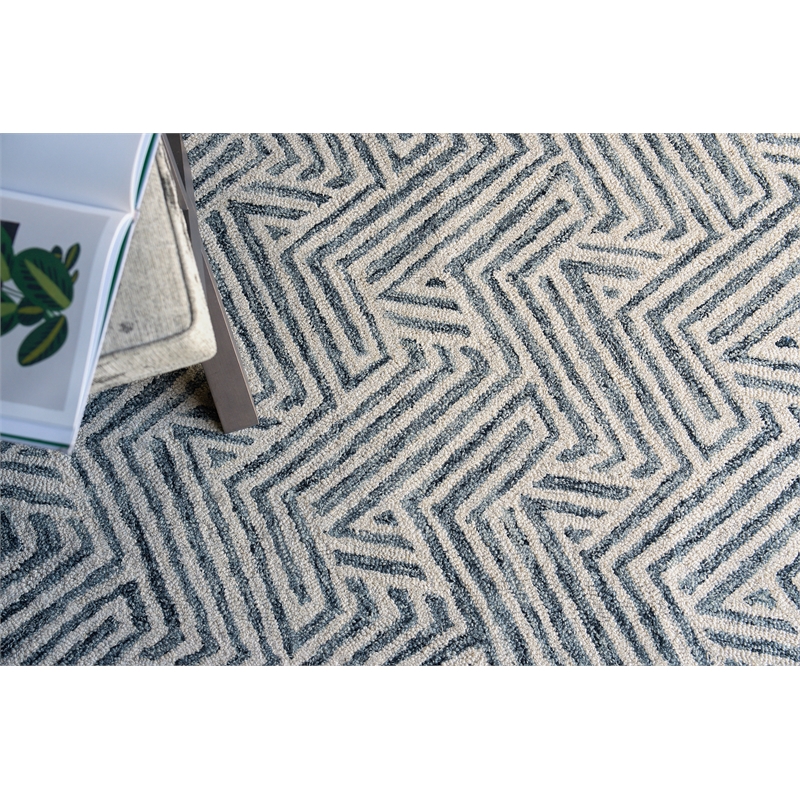 Naturals Hand-Tufted New Zealand Wool Charcoal 12'x15' Area Rug