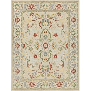Newport Hand-Tufted New Zealand Wool Beige 4'x6' Area Rug