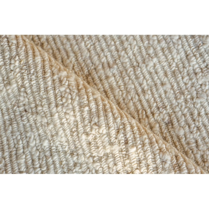 Navarra Handloomed New Zealand Wool Ivory 8'x10' Area Rug