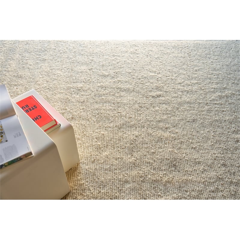 Navarra Handloomed New Zealand Wool Ivory 8'x10' Area Rug
