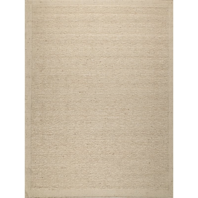 Navarra Handloomed New Zealand Wool Ivory 8'x10' Area Rug