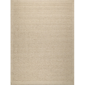 Navarra Handloomed New Zealand Wool Ivory 8'x10' Area Rug