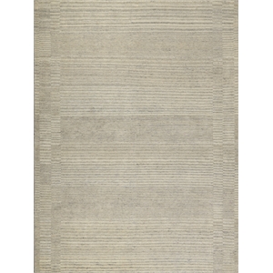 Oslo Hand-Knotted Ghazni Wool Gray/Cream 12'x15' Area Rug