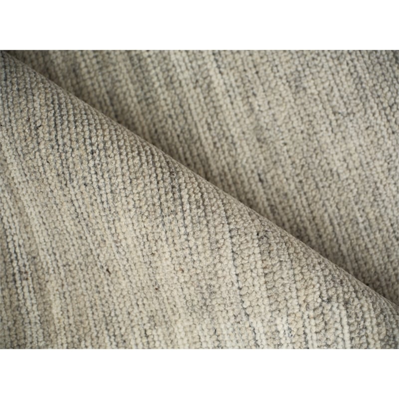 Oslo Hand-Knotted Ghazni Wool Gray/Cream 8'x10' Area Rug