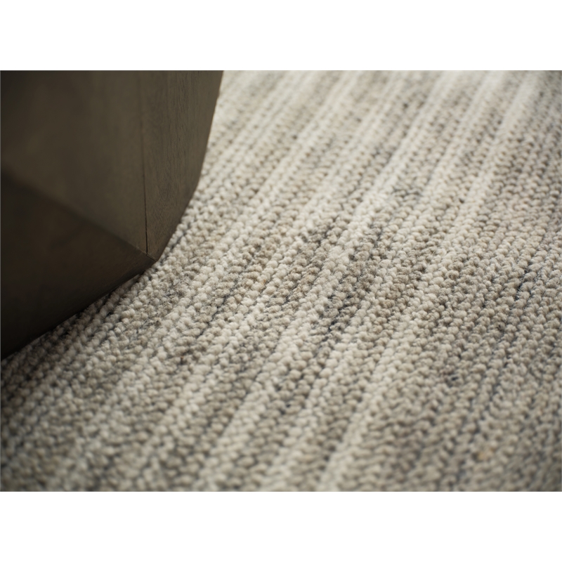 Oslo Hand-Knotted Ghazni Wool Gray/Cream 8'x10' Area Rug