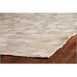 Natural Hide Hand-Tufted Leather Hide Ivory 8'x11' Area Rug