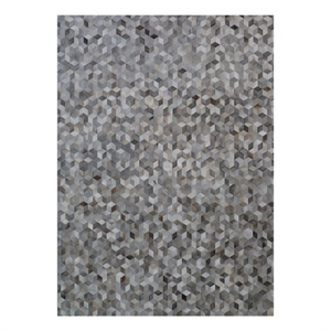 Natural Hide Hand-Tufted Leather Hide Silver 11'6&quotx14'6&quot Area Rug