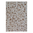 Natural Hide Hand-Tufted Leather Hide Ivory 13'6