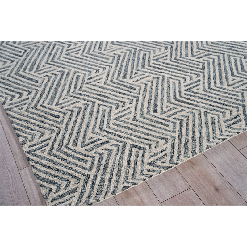 Naturals Hand-Tufted New Zealand Wool Charcoal 5'x8' Area Rug