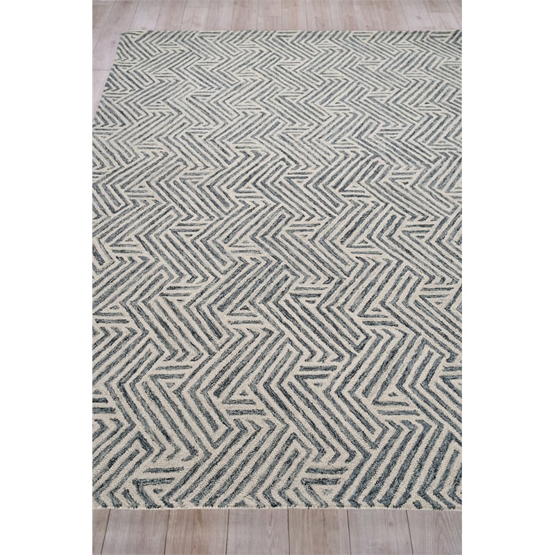 Naturals Hand-Tufted New Zealand Wool Charcoal 9'x12' Area Rug