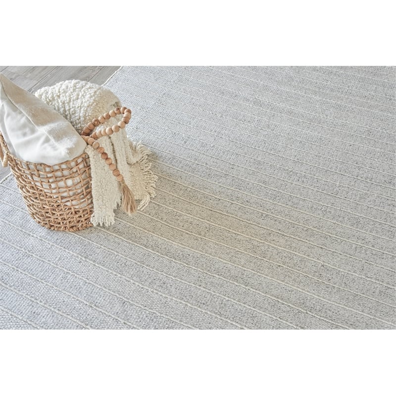 Nova Flatweave Pet Ivory 5'x8' Area Rug