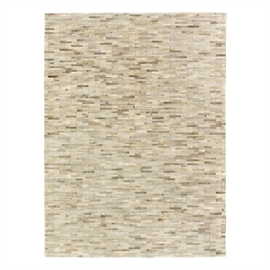 Natural Hide Hand-Tufted Leather Hide Silver 9'6&quotx13'6&quot Area Rug