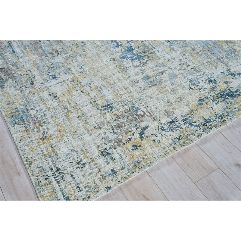 Nightfall Handloomed Wool/Bamboo Silk Gold/Brown 12'x15' Area Rug