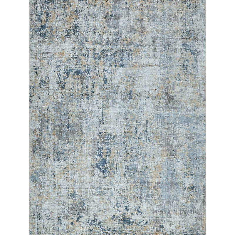 Nightfall Handloomed Wool/Bamboo Silk Gold/Brown 12'x15' Area Rug