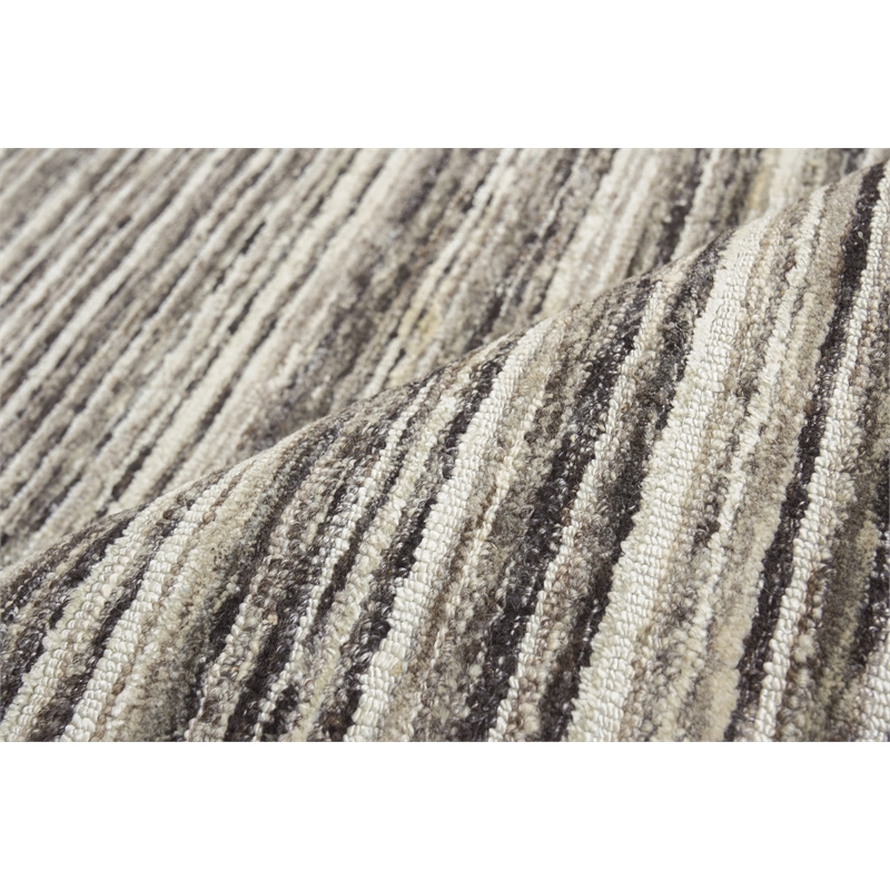 Organica Handloomed New Zealand Wool Charcoal/Silver 10'x13'6