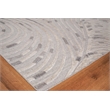 Overture Handloomed Wool/Bamboo Silk Silver/Gray 9'x12' Area Rug