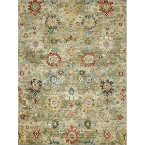 Oxford Hand-Knotted Ghazni Wool Light Green 8'x10' Area Rug