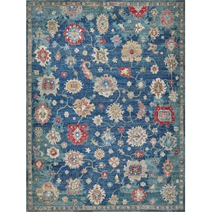 Oxford Hand-Knotted Ghazni Wool Blue 6'x9' Area Rug