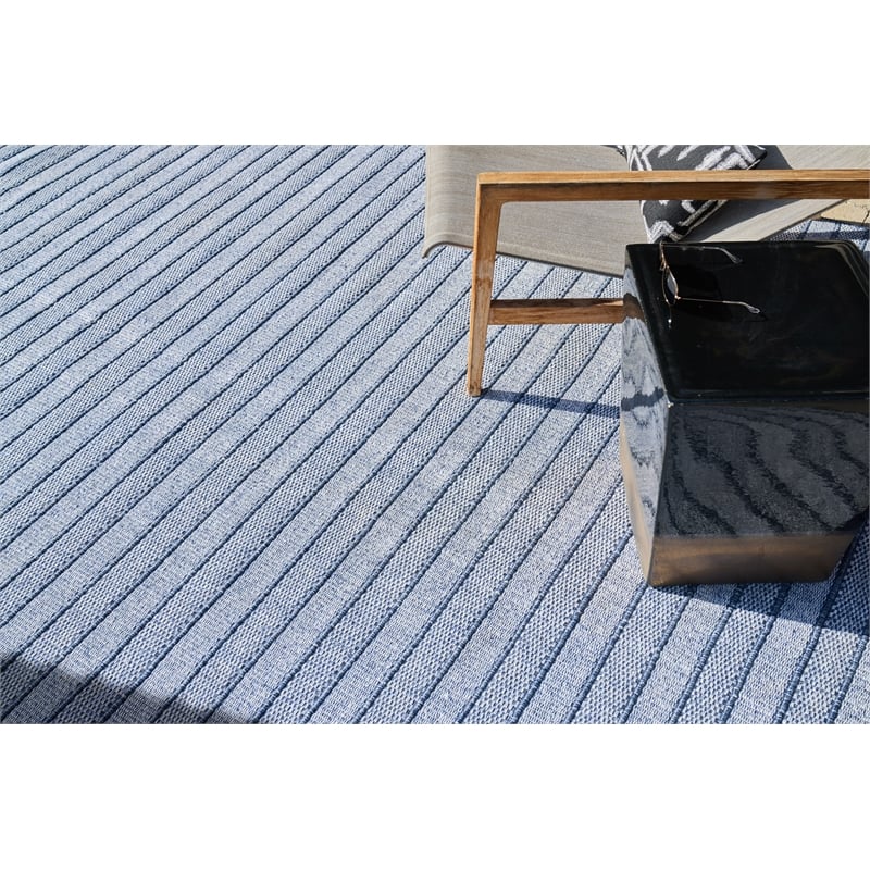 Nova Flatweave Pet Blue 10'x14' Area Rug