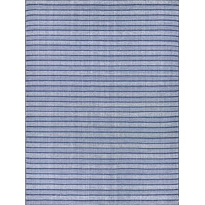 Nova Flatweave Pet Blue 5'x8' Area Rug