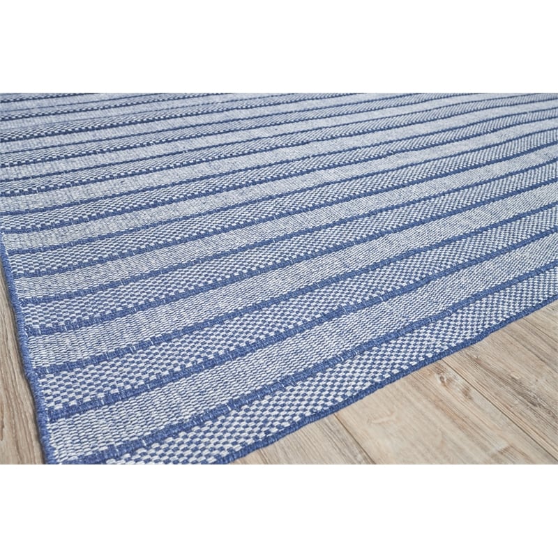 Nova Flatweave Pet Blue 9'x12' Area Rug