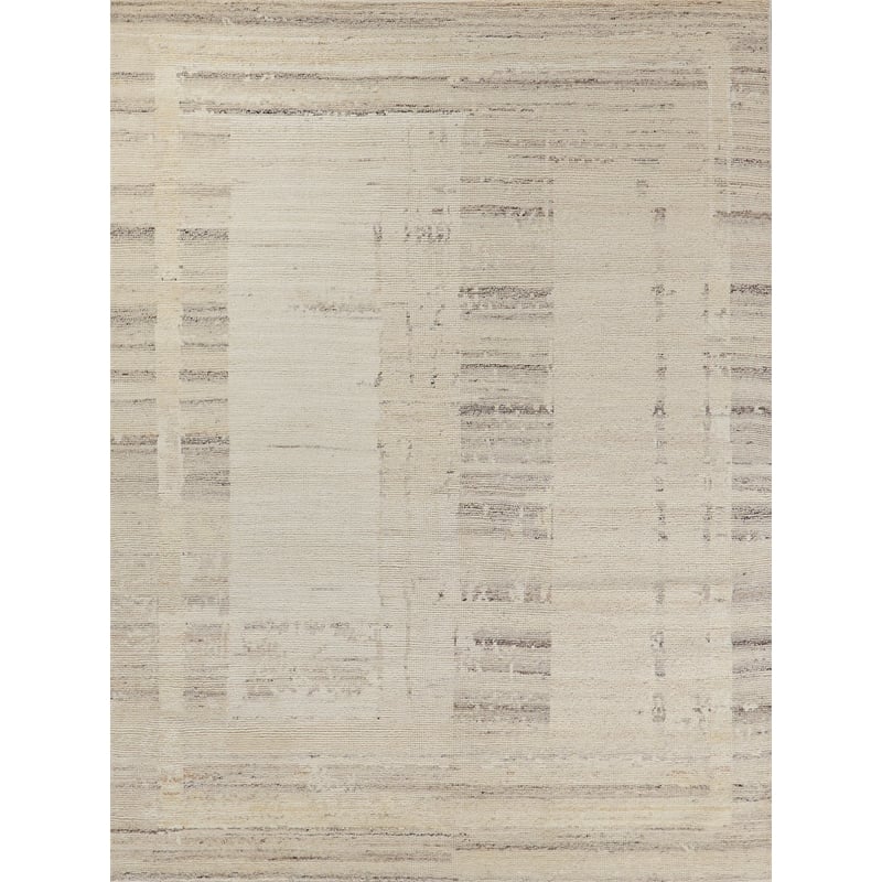 Oslo Hand-Knotted Ghazni Wool Silver/Ivory 10'x14' Area Rug