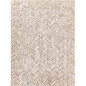 Natural Hide Hand-Tufted Leather Hide Silver 9'6&quotx13'6&quot Area Rug
