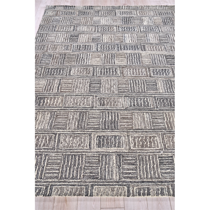 Naturals Hand-Tufted New Zealand Wool Charcoal 12'x15' Area Rug