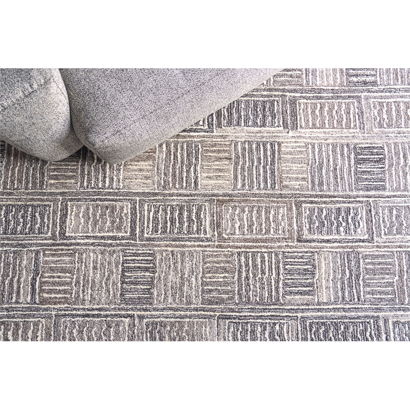 Naturals Hand-Tufted New Zealand Wool Charcoal 12'x15' Area Rug