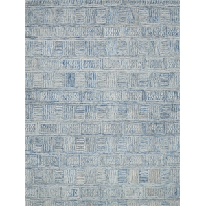 Naturals Hand-Tufted New Zealand Wool Blue/Ivory 9'x12' Area Rug