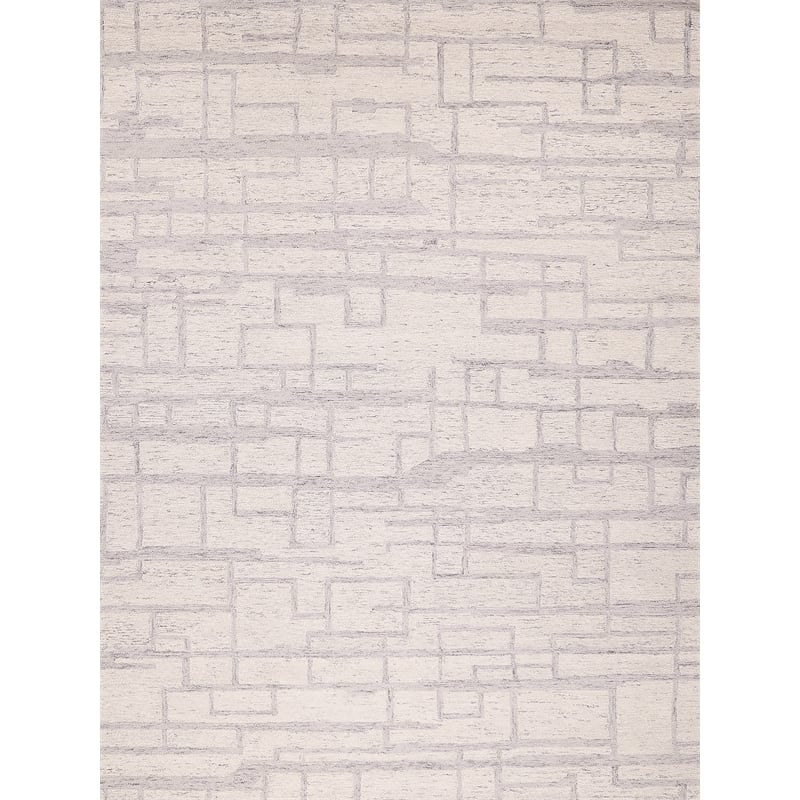 Naturals Hand-Tufted New Zealand Wool Ivory/Gray 10'x14' Area Rug