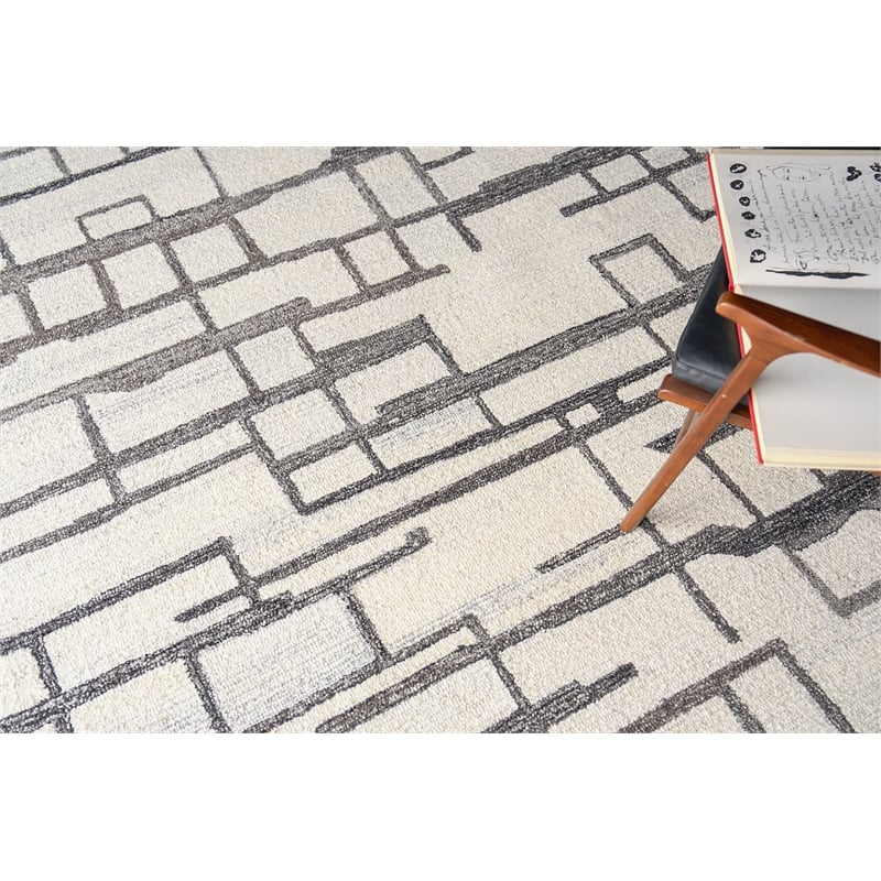 Naturals Hand-Tufted New Zealand Wool Charcoal 8'x10' Area Rug
