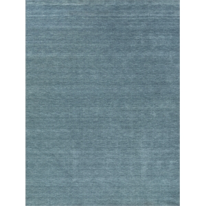 New Zealand Wool Handloomed New Zealand Wool Denim Blue 12'x15' Area Rug