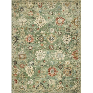 Oxford Hand-Knotted Ghazni Wool Green 10'x14' Area Rug