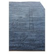 Overdye Hand-Knotted New Zealand Wool Navy 10'x14' Area Rug