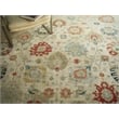 Oxford Hand-Knotted Ghazni Wool Ivory/Gray 12'x15' Area Rug