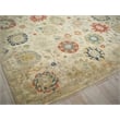 Oxford Hand-Knotted Ghazni Wool Ivory/Gray 8'x10' Area Rug